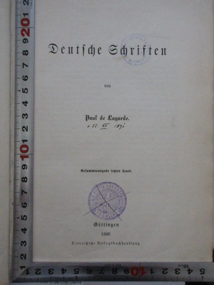 
1 F 91 : Deutsche Schriften (1886)