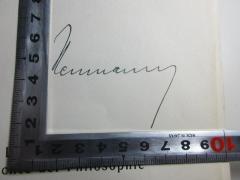 - (Neumann, Franz Leopold), Von Hand: Autogramm; 'Neumann[?]'. 