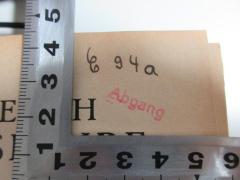 - (Volksbücherei Zehlendorf), Von Hand: Signatur; 'G 94a
Abgang[Stempel]'. 