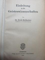 
1 G 222<a> : Einleitung in die Geisteswissenschaften (1920)</a>