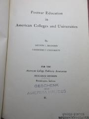 
1 G 259 : Postwar education in American colleges and universities (1944)