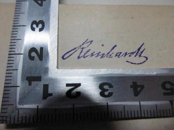 - (Reinhardt, Karl), Von Hand: Autogramm; 'Reinhardt'. ;
10 F 212-1 : Polybii historiae (1867)