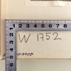 - (Rudolf Seibert), Von Hand: -, Nummer; 'W 1752'. 