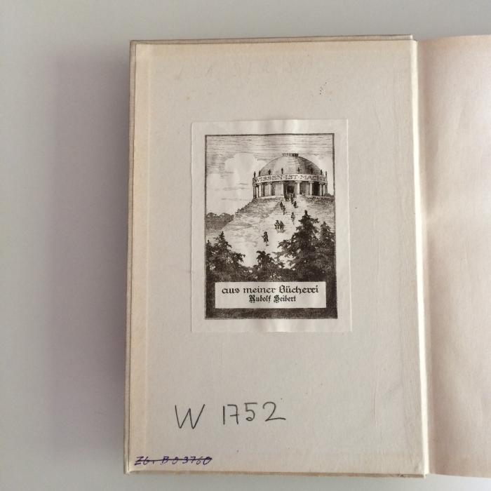 LSA Ofh 820 : Bulgaria. Jahrbuch 1940/41 der Deutsch-Bulgarischen Gesellschaft e.V. Berlin (1941);- (Rudolf Seibert), Etikett: Abbildung; 'aus meiner Bücherei Rudolf Seibert'. 