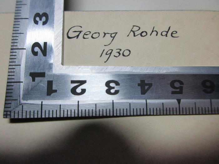 
10 F 137-1 : Chronographie, ou histoire d'un siècle de Byzance (976 - 1077) (1926);- (Rohde, Georg), Von Hand: Autogramm, Datum; 'Georg Rohde
1930'. 