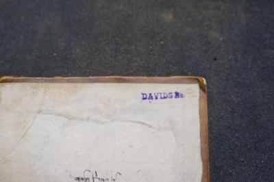 Asch1883 : כתובים ספר איוב : מתורגם ומבואר

 (1909);- (Daṿids, Yova Ben Iśśakhar), Stempel: Name; 'Davids Br.'. 