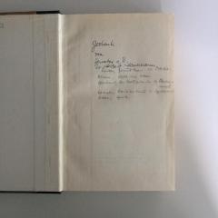 - (Herbert Willy Hausmann), Von Hand: Widmung; 'Geschenk von Senator a. D. Dr. Herbert Hausmann'. 