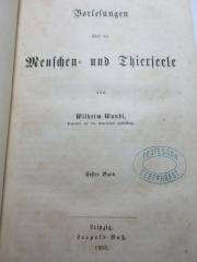 1 G 56-1/2 : Vorlesungen über die Menschen- und Thierseele (1863)