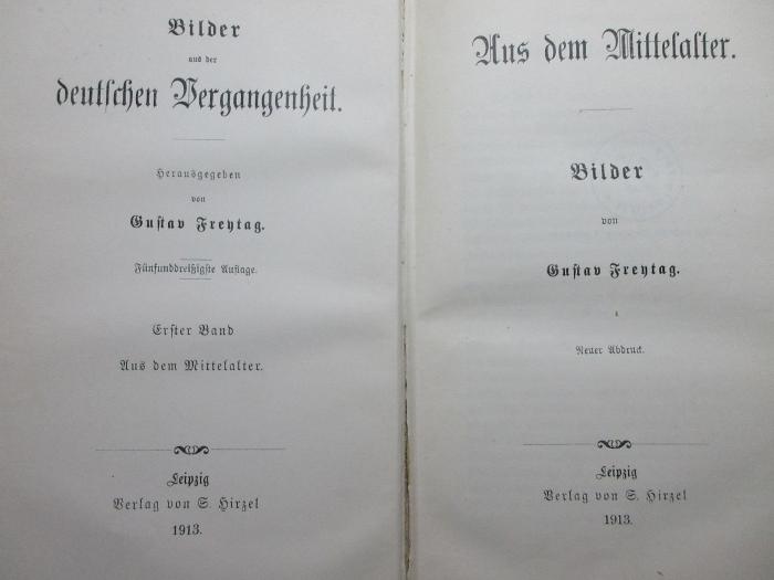 
10 F 223&lt;35&gt;-1 : Aus dem Mittelalter (1913)