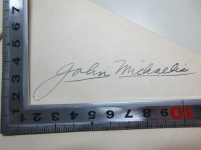 
1 G 65&lt;2&gt; : The American school system : a survey of the principles and practices of education (1941);- (Michaelis, John), Von Hand: Autogramm; 'John Michaelis'. 