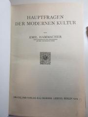
1 G 46 : Hauptfragen der modernen Kultur (1914)