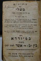 Asch1917 : כתובים ספר משלי : עם תרגום אשכנזי ובאור

 (1806)