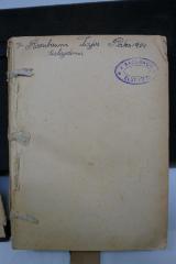 - (Rosenbaum, Ida ), Von Hand: Name, Datum; 'Ida Rosenbaum Lajos Pates 1904
tulajdona '. 