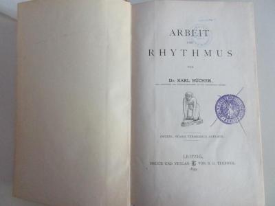 1 H 73&lt;2&gt; : Arbeit und Rhythmus (1899)