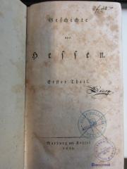 
10 F 467-1 : Von den ältesten Zeiten bis zum Anfang der Landgrafschaft Hessen