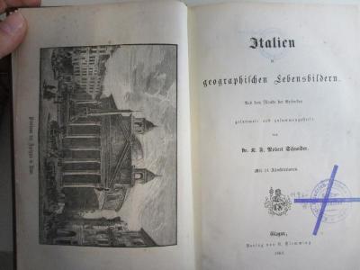 10 F 394 : Italien im geographischen Lebensbildern : aus dem Munde der Reisenden (1863)