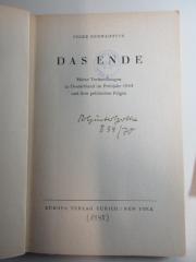 
10 F 408 : Das Ende : meine Verhandlungen in Deutschland im Frühjahr 1945 und ihre politischen Folgen (1945)