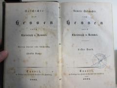 
10 F 467-4,1 : Neuere Geschichte von Hessen (1835)