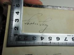 - (Stoy, Stephan), Von Hand: Autogramm; 'Stephan Stoy'. 