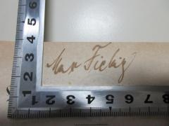 - (Fiebig, Max), Von Hand: Autogramm; 'Max Fiebig'. 