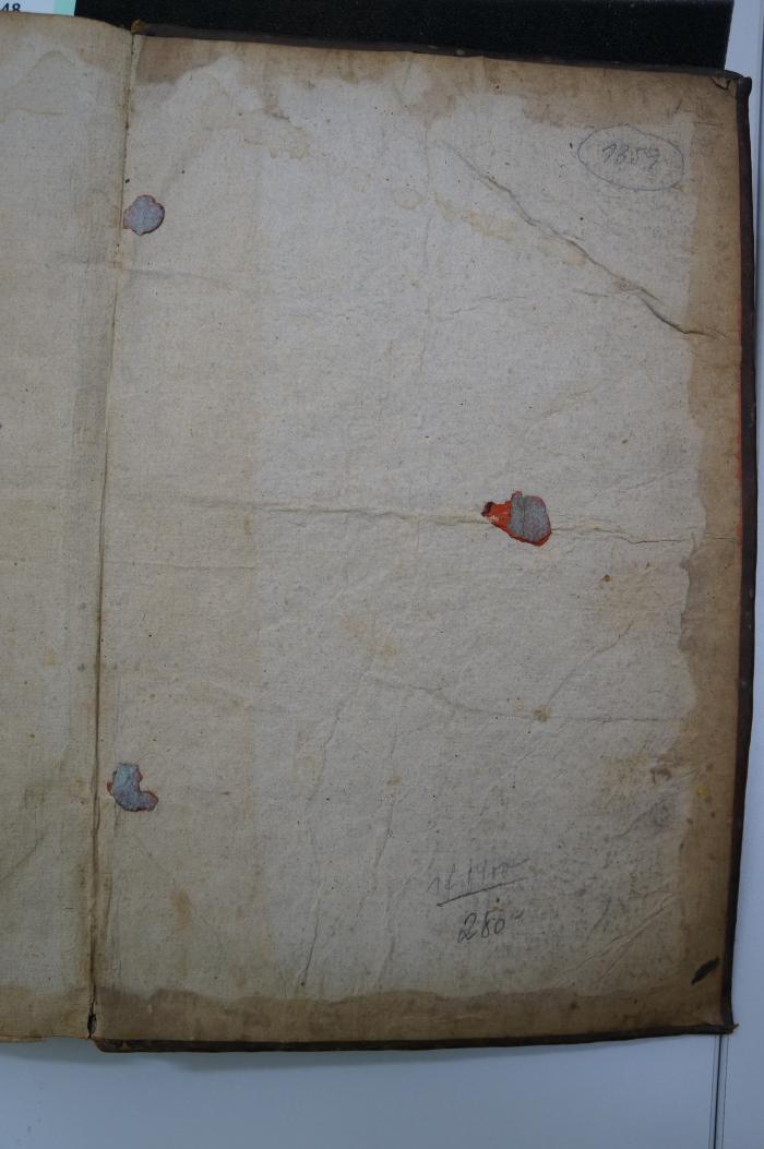 Asch1948 : Marscho = ספר מהרש׳׳א : חדושי הלכות

 (1796);- (unbekannt), Ausriss: Besitzwechsel: ungültig. ;- (unbekannt), Von Hand: Nummer; '1 f 1400
280'. 