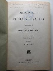 10 G 336&lt;2&gt; : Aristotelis Ethica Nicomachea (1903)