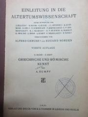 
1 K 7/1&lt;4&gt;-2,3 : Griechische und römische Kunst (1931)