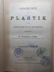 
10 H 134 : Geschichte der Plastik : von den ältesten Zeiten bis auf die Gegenwart (1863)