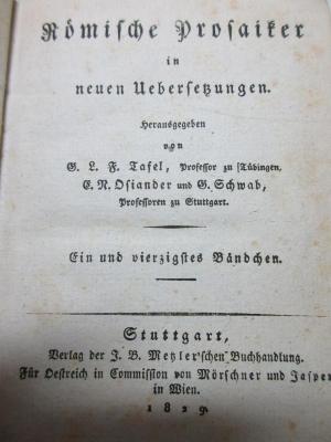 10 G 466-5/8 : Lucius Annäus Seneca des Philosophen Werke : Abhandlungen (1829)