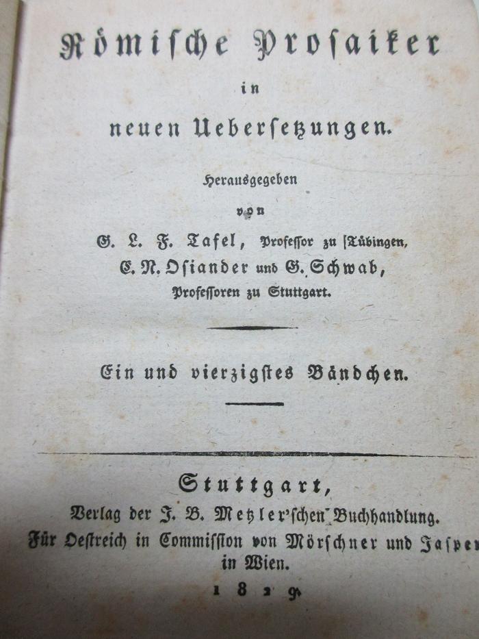 10 G 466-5/8 : Lucius Annäus Seneca des Philosophen Werke : Abhandlungen (1829)