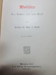 
1 N 30 : Molière : der Dichter und sein Werk (1910)
