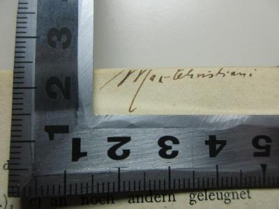 - (Christiani, Max), Von Hand: Autogramm; 'Max Christiani'. ;10 G 37<a>-1 : Der Skeptizismus in der Philosophie (1904)</a>