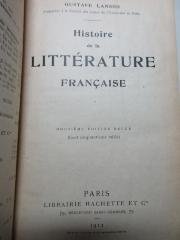 1 N 10&lt;12&gt; : Histoire de la littérature française (1912)