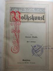 
10 H 170 : Volkskunst (1896)