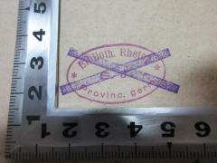 - (Biblioth. Rhetor S.J. Provinc. germ.), Stempel: Name, Ortsangabe; 'Biblioth. Rhetor
S.J.
Provinc. germ.'. 