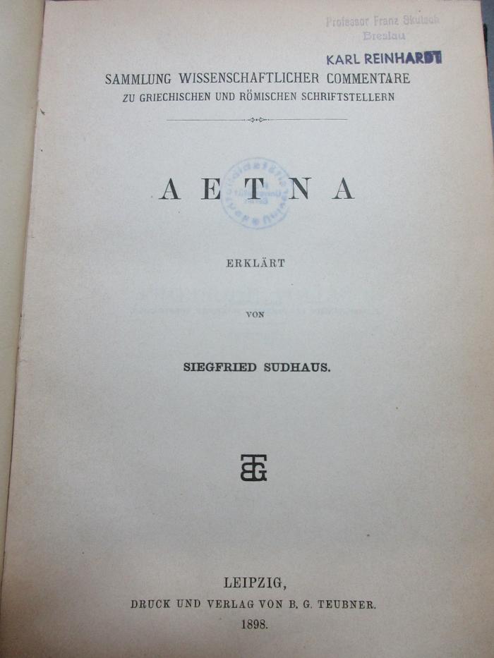 
10 K 258 : Aetna (1898)