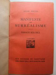
10 H 240&lt;3&gt; : Manifestes du surréalisme : Poisson soluble (1924)