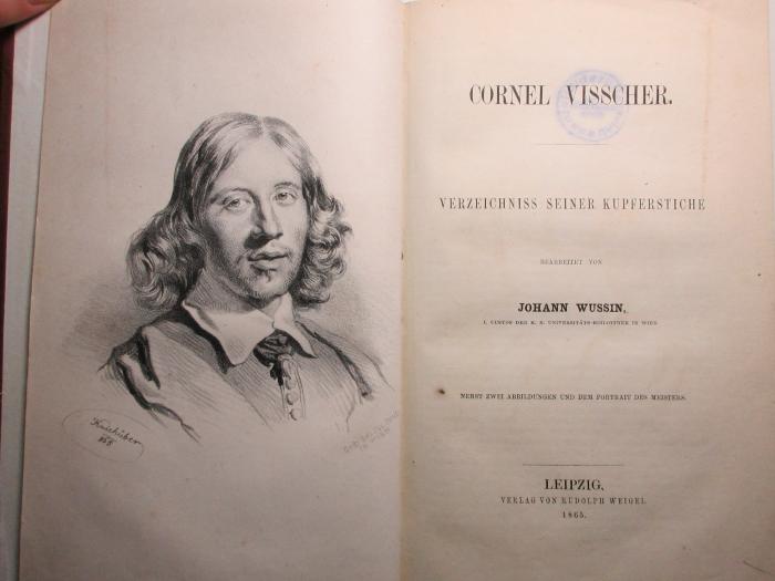 10 H 8 : Cornel Visscher : Verzeichniss seiner Kupferstiche (1865)