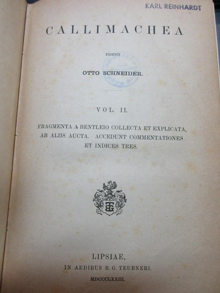 
10 K 25-2 : Fragmenta a Bentleio collecta et explicata, ab aliis aucta : accedunt commentationes et indices tres, (1873)