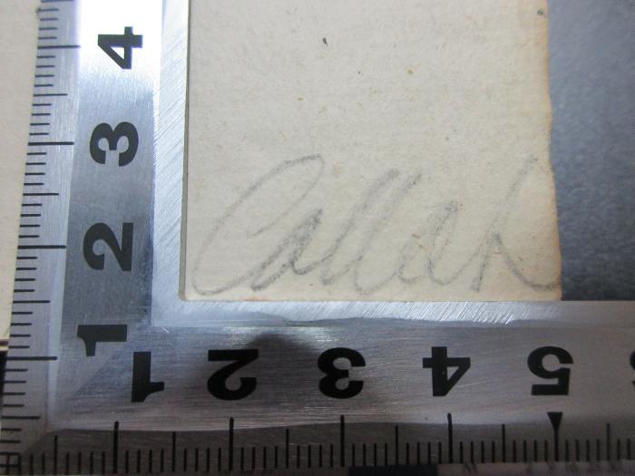 -, Von Hand: Autogramm; 'Callah[?]';
10 K 271&lt;2a&gt; : Timaiu Sophistu Lexikon peri tōn para Platōni lexeōn = Timaei Sophistae Lexicon vocum Platonicarum (1789)