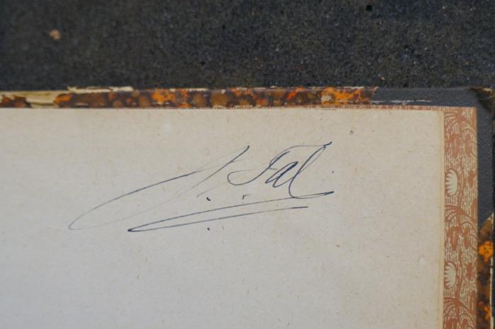 Asch1950 : עוללות אפרים

 (o.A.);- (Tal, Justus), Von Hand: Autogramm; 'J. Tal'. 