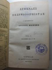 10 K 3-1 : Athenaei deipnosophistae (1858)