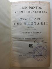 
10 K 420&lt;3&gt; : Apomnēmoneumata : commentarii (1868)