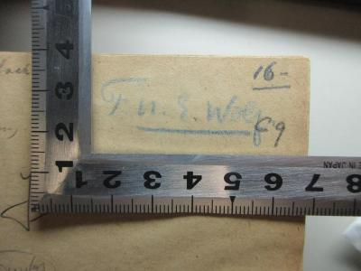 
10 K 172 : Suidae Lexicon (1854);- (Wolf, F. n. E.), Von Hand: Autogramm; 'F. n. E. Wolf'. 