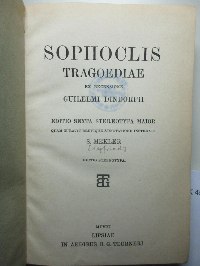 10 K 450&lt;6*&gt; : Targoediae (1911)