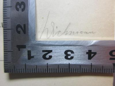 - (Wichmann, [?]), Von Hand: Autogramm; 'Wichmann'. ;
10 K 452 : Cicero : sein Leben und seine Schriften (1891)