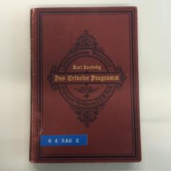 G 4 KAU 2 : Das Erfurter Programm in seinem grundsätzlichen Theil (1907)