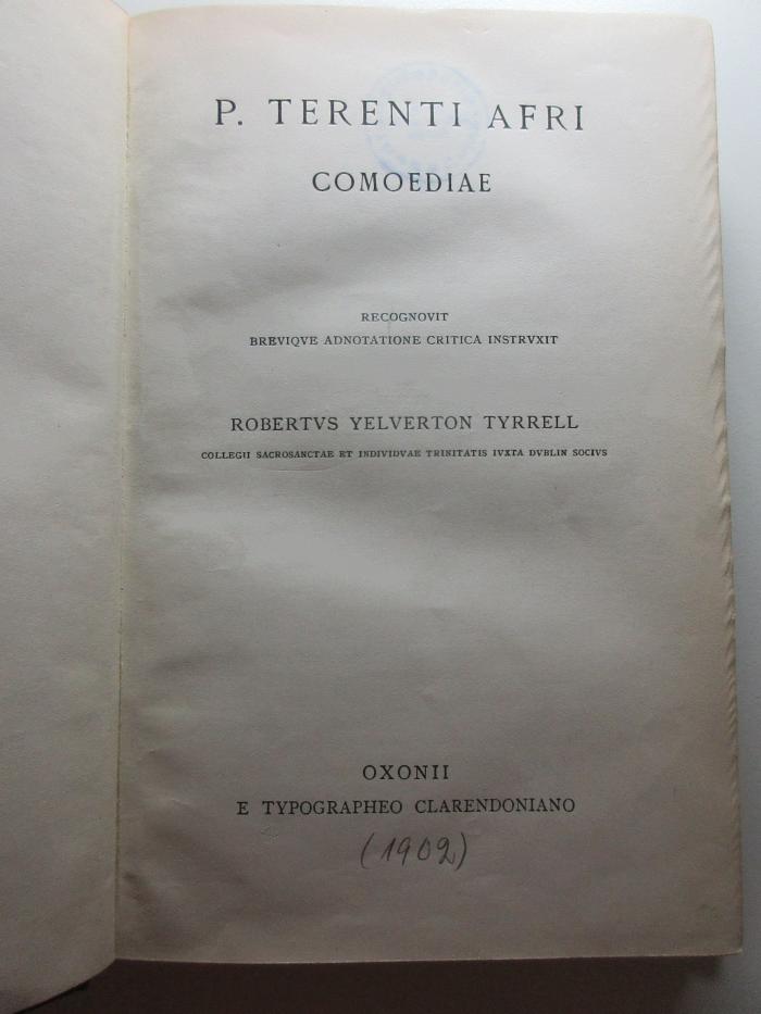 10 K 59 : Comoediae (1902)