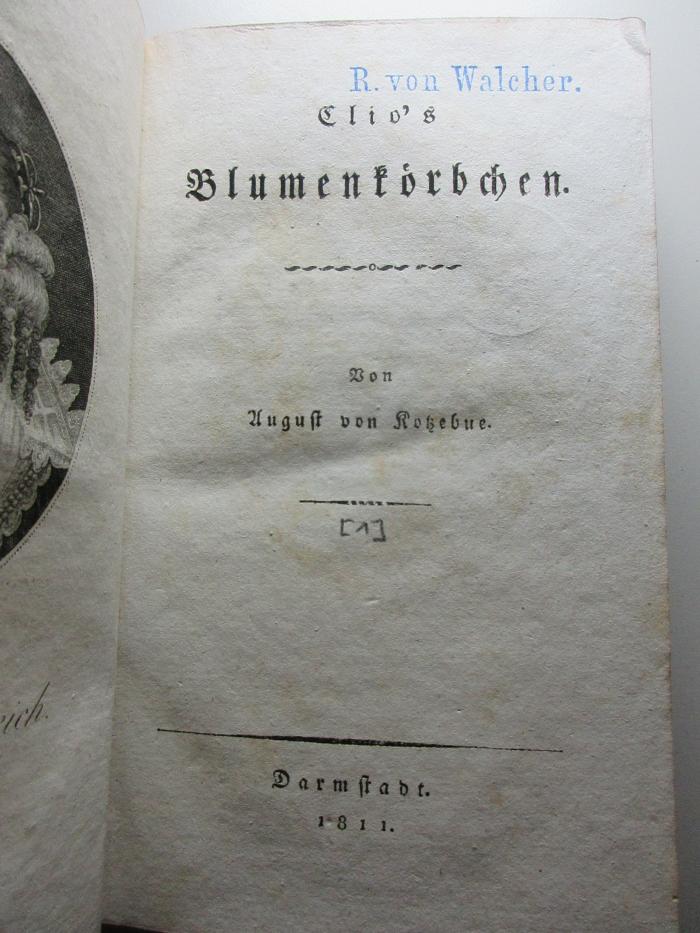 
10 L 118<a>-1 : Clio's Blumenkörbchen (1811)</a>