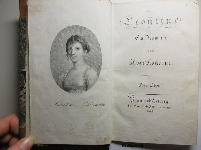 
10 L 299-1 : Leontine : ein Roman (1808)